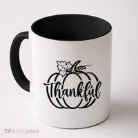 Thankful Pumpkin Cute Cozy Coffee Mug thumb 0