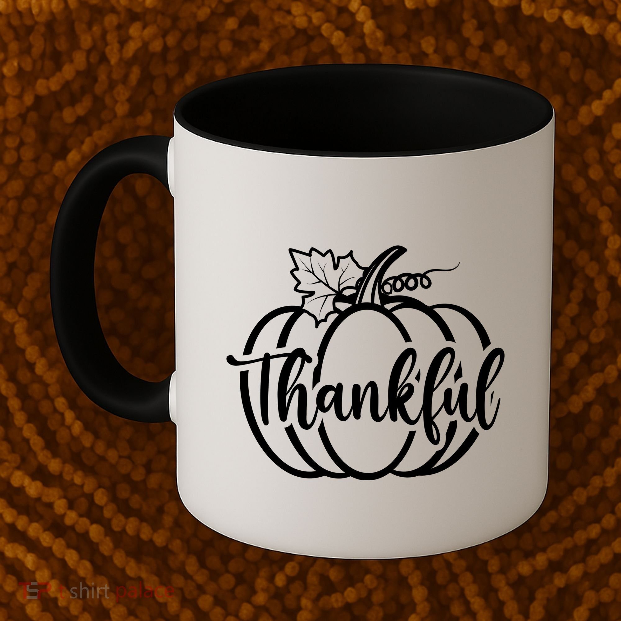 Thankful Pumpkin Cute Cozy Coffee Mug