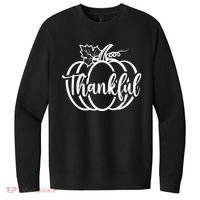Thankful Pumpkin Cute Cozy V.I.T. Fleece Crew Sweatshirt thumb 0