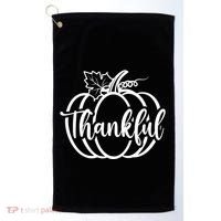 Thankful Pumpkin Cute Cozy Golf Towel thumb 0