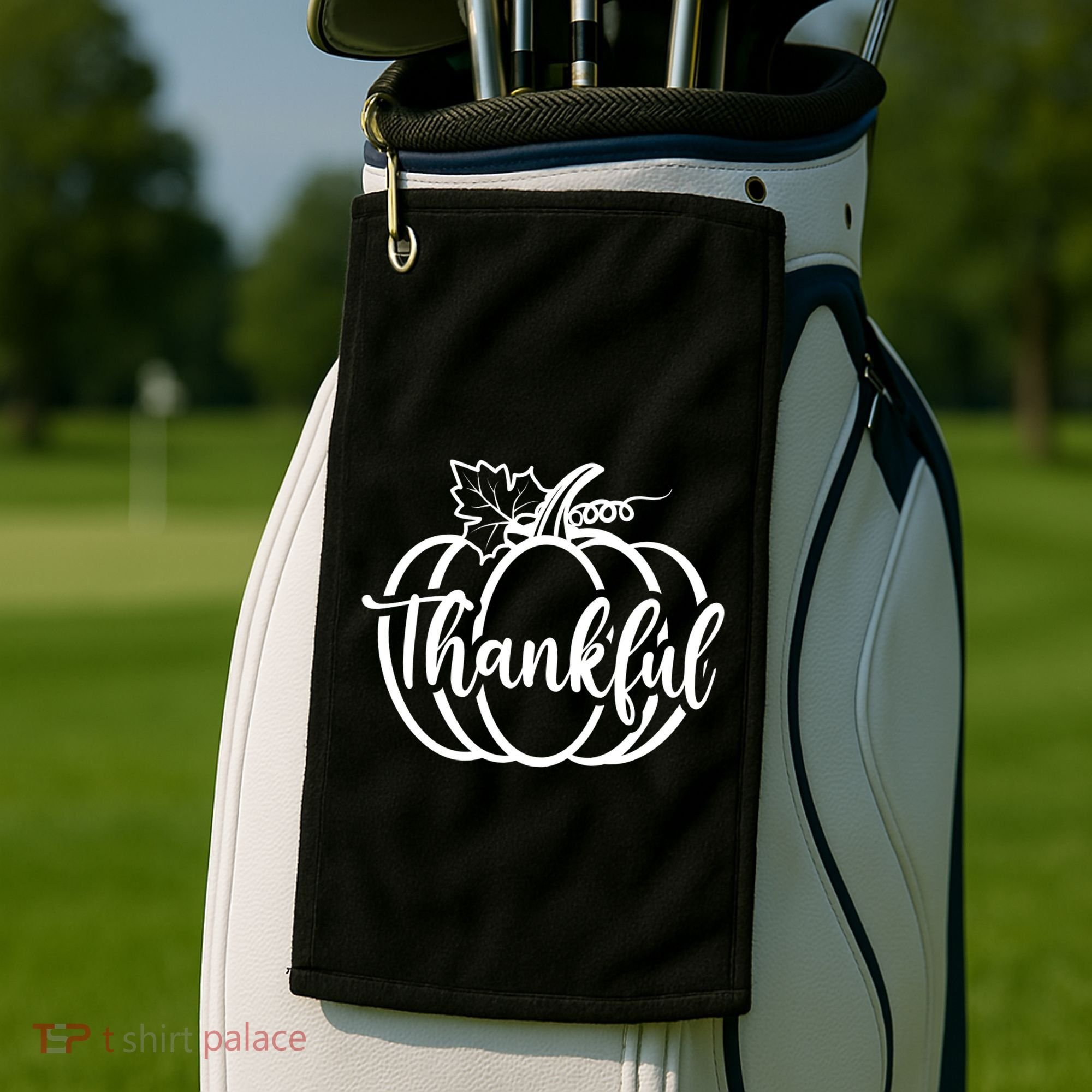 Thankful Pumpkin Cute Cozy Golf Towel