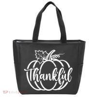 Thankful Pumpkin Cute Cozy Tote Bag thumb 0