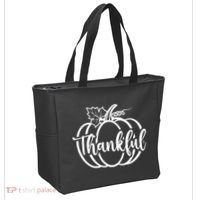 Thankful Pumpkin Cute Cozy Tote Bag thumb 2