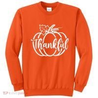 Thankful Pumpkin Cute Cozy Sweatshirt thumb 0