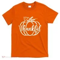 Thankful Pumpkin Cute Cozy T-Shirt thumb 0
