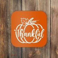 Thankful Pumpkin Cute Cozy Coaster thumb 0