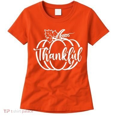 Thankful Pumpkin Cute Cozy Women's T-Shirt
