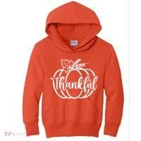 Thankful Pumpkin Cute Cozy Kids Hoodie thumb 0