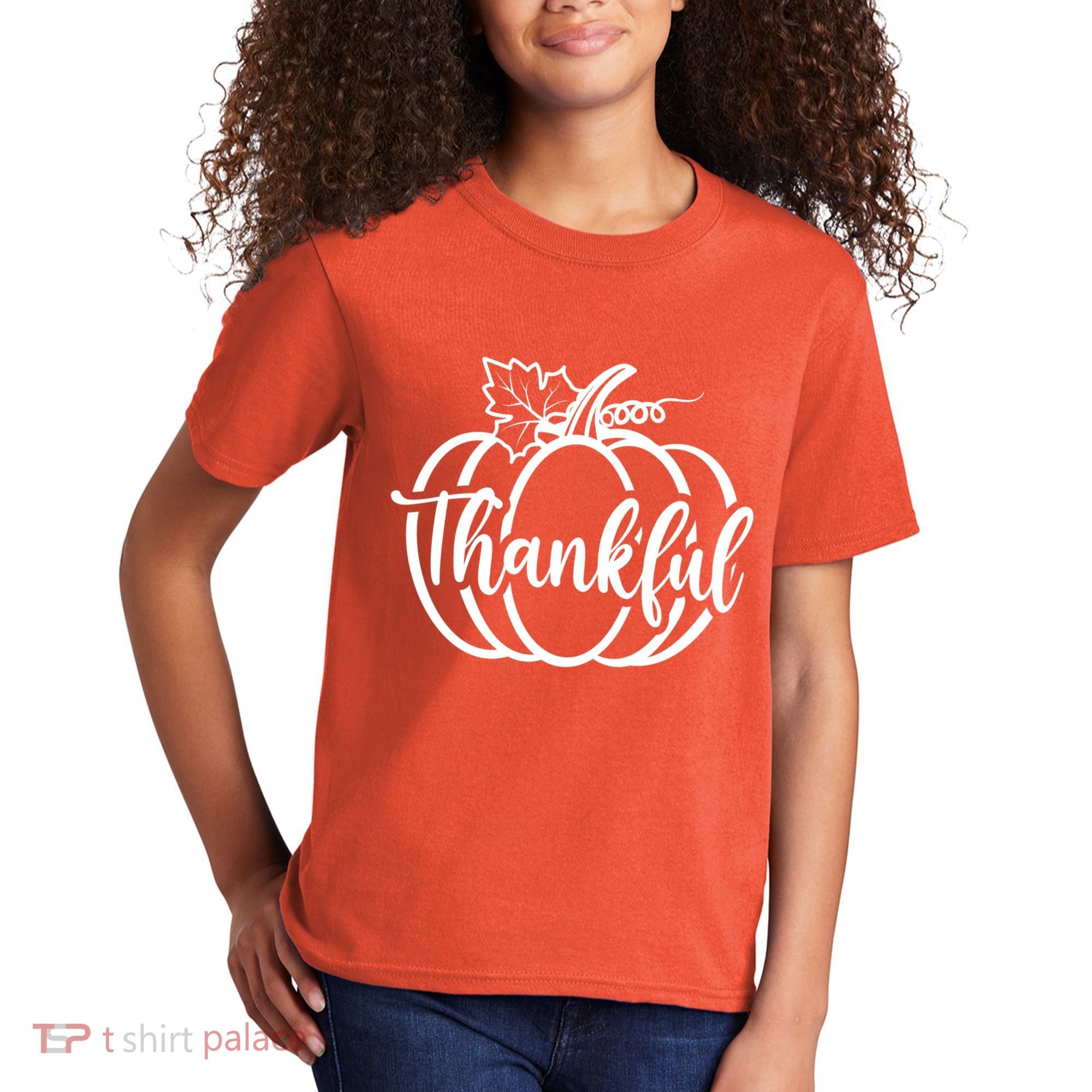 Thankful Pumpkin Cute Cozy Kids T-Shirt