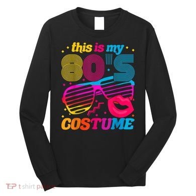 Theme Party Costume 80s Long Sleeve Shirt