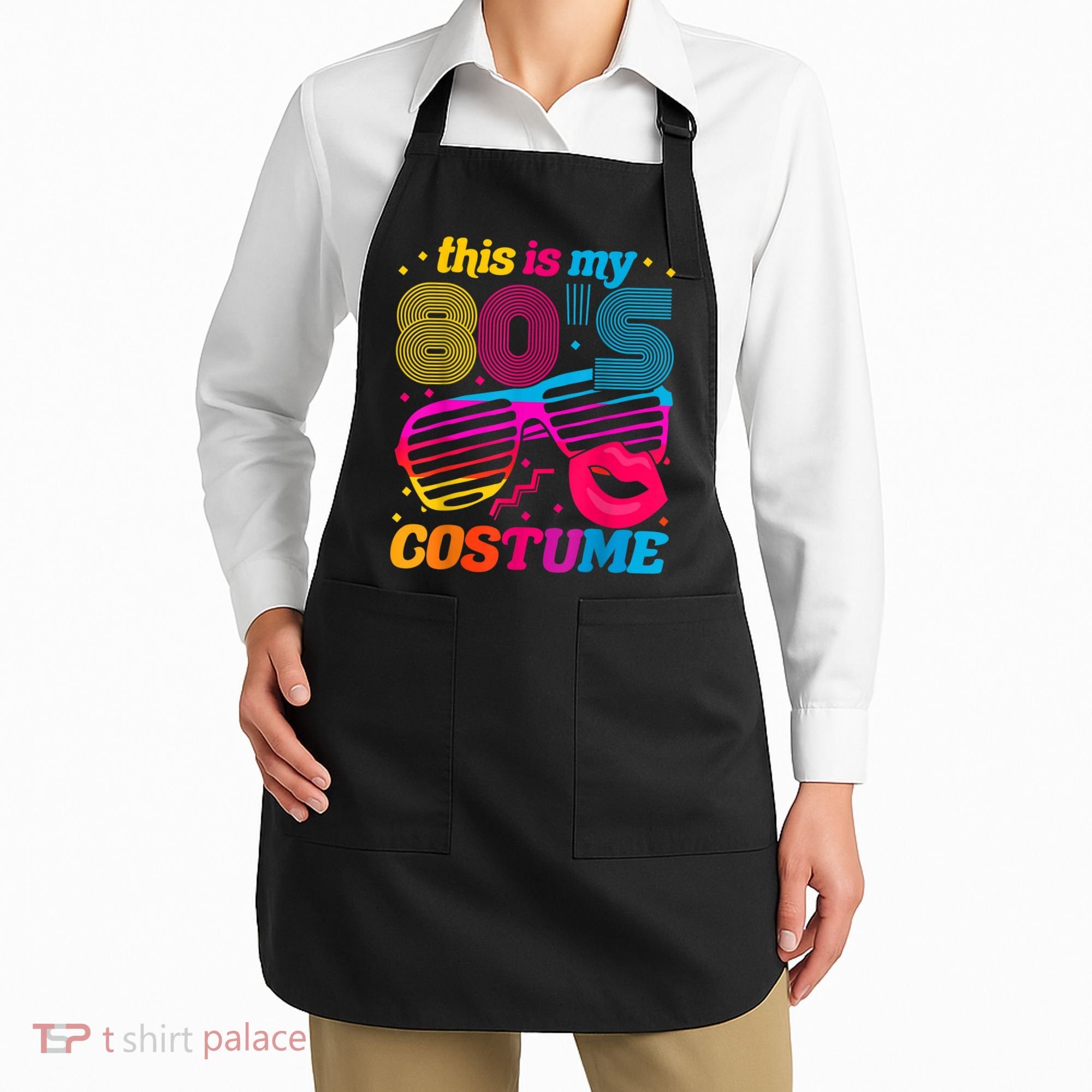 Theme Party Costume 80s Apron