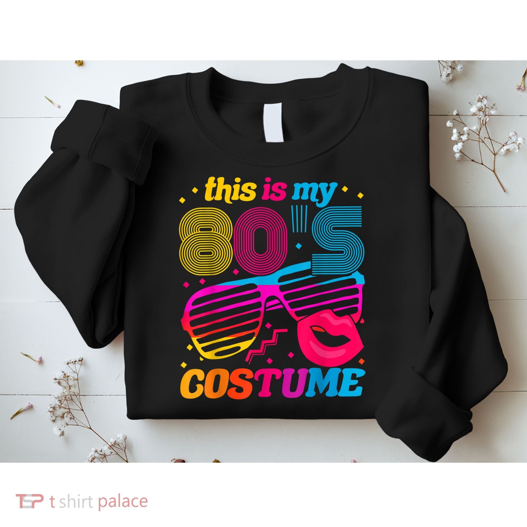 Theme Party Costume 80s Sweatshirt