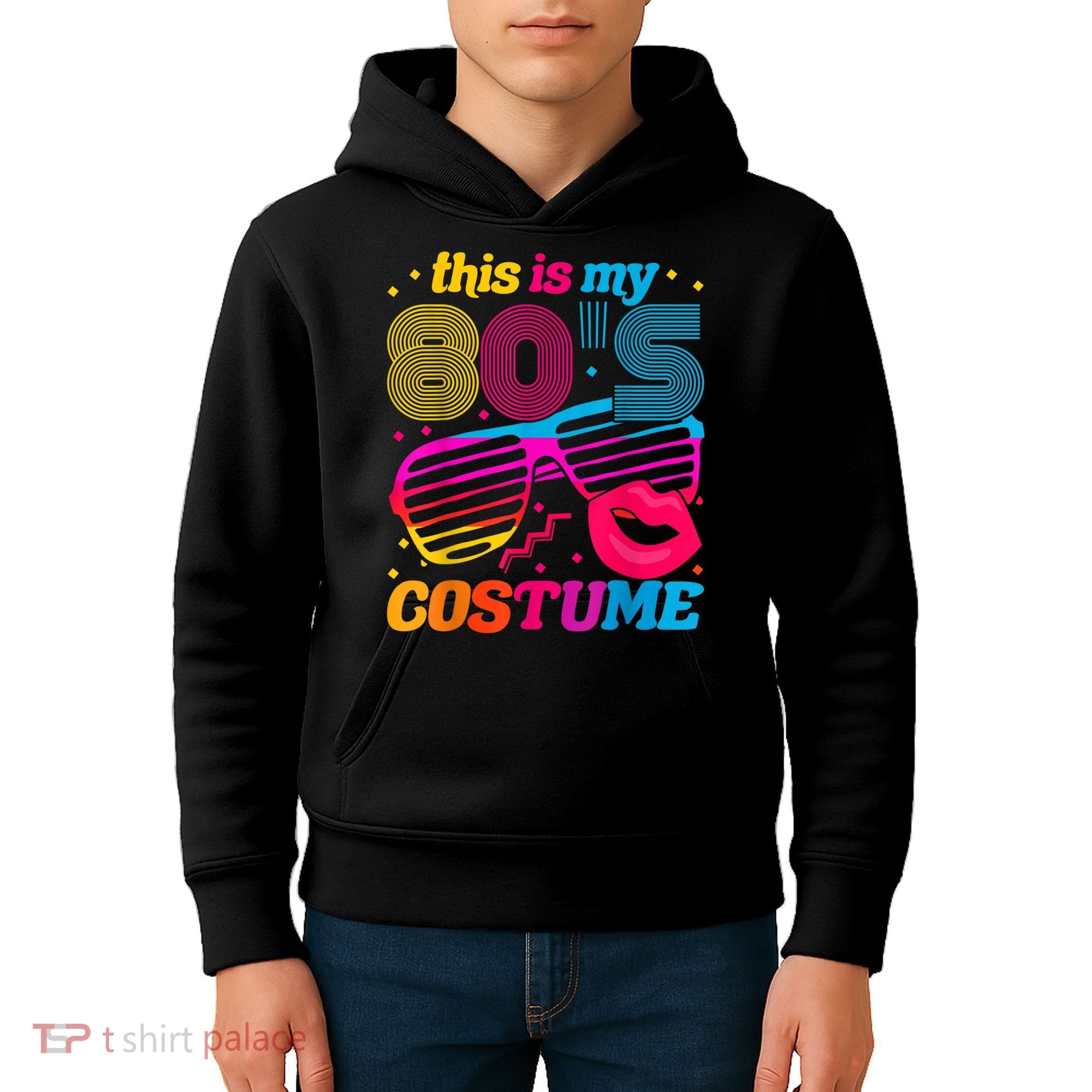 Theme Party Costume 80s Kids Hoodie