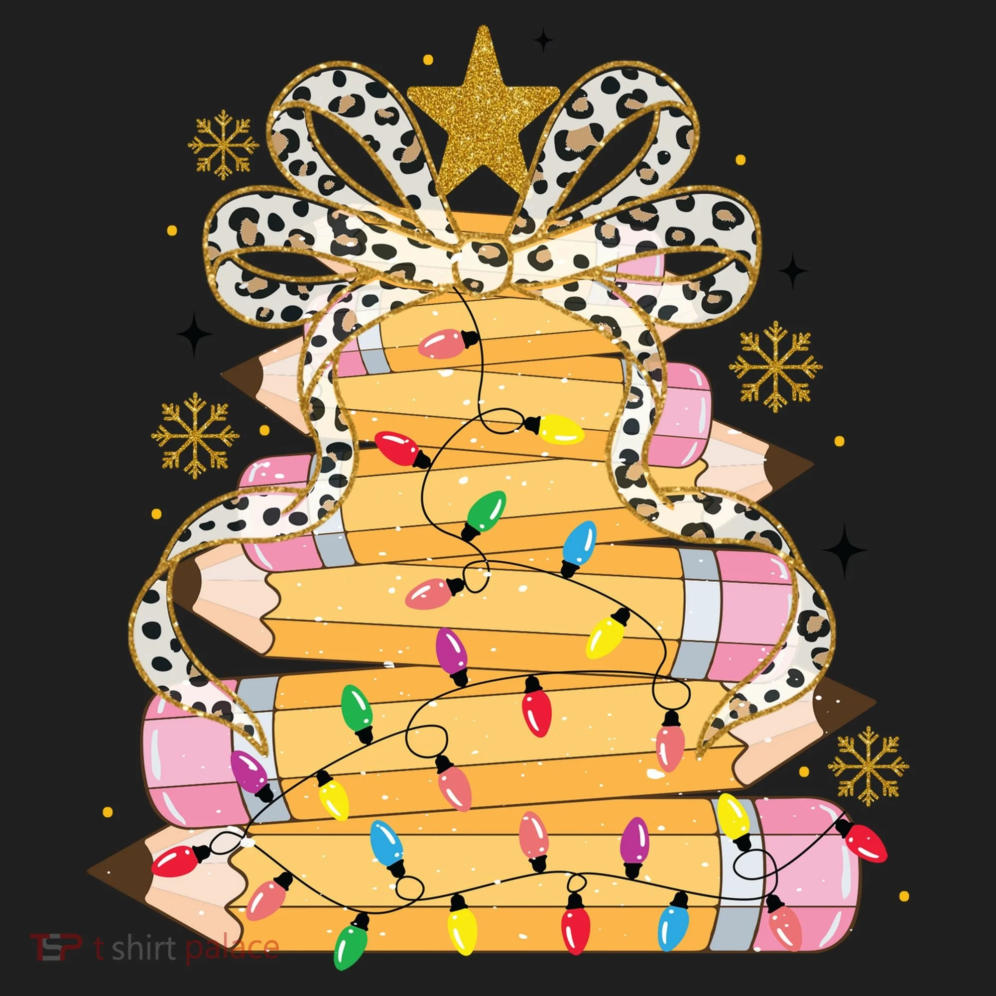 Teacher Pencil Christmas Tree Women's Sweatshirt
