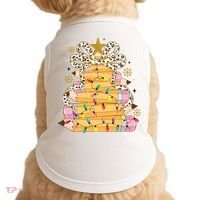 Teacher Pencil Christmas Tree Doggie Tank thumb 0
