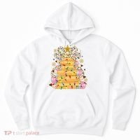 Teacher Pencil Christmas Tree Hoodie thumb 0