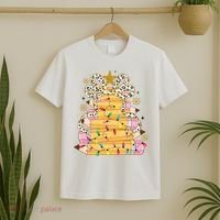 Teacher Pencil Christmas Tree T-Shirt thumb 2