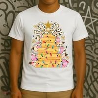 Teacher Pencil Christmas Tree T-Shirt thumb 3