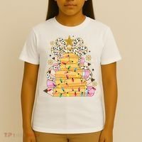 Teacher Pencil Christmas Tree T-Shirt thumb 4