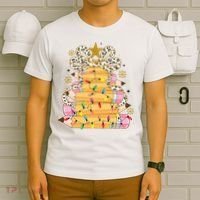Teacher Pencil Christmas Tree T-Shirt thumb 6