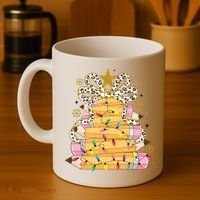 Teacher Pencil Christmas Tree Coffee Mug thumb 4