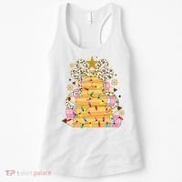Teacher Pencil Christmas Tree Women's Tank Top thumb 0