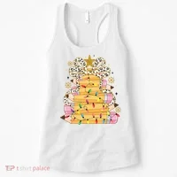 Teacher Pencil Christmas Tree Women's Tank Top thumb 0