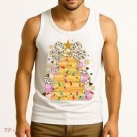 Teacher Pencil Christmas Tree Tank Top thumb 3