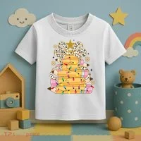 Teacher Pencil Christmas Tree Toddler T-Shirt thumb 3