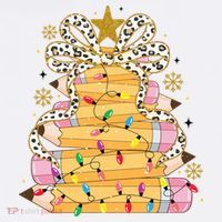Teacher Pencil Christmas Tree Toddler T-Shirt thumb 4
