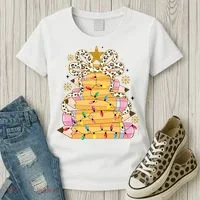 Teacher Pencil Christmas Tree Women's T-Shirt thumb 3