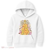 Teacher Pencil Christmas Tree Kids Hoodie thumb 0