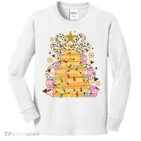 Teacher Pencil Christmas Tree Kids Long Sleeve Shirt thumb 0