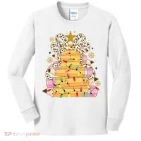Teacher Pencil Christmas Tree Kids Long Sleeve Shirt thumb 0