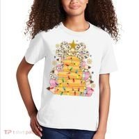 Teacher Pencil Christmas Tree Kids T-Shirt thumb 2