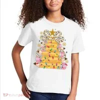 Teacher Pencil Christmas Tree Kids T-Shirt thumb 2