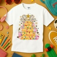 Teacher Pencil Christmas Tree Kids T-Shirt thumb 3