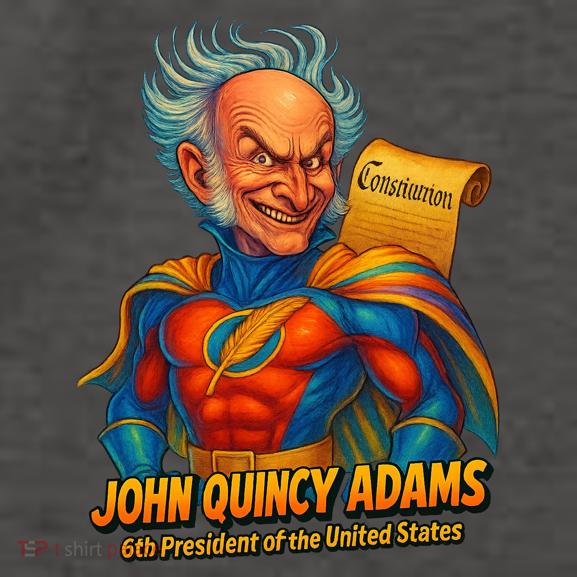 The Presidential Chronicles John Quincy Adams Vector Backpack