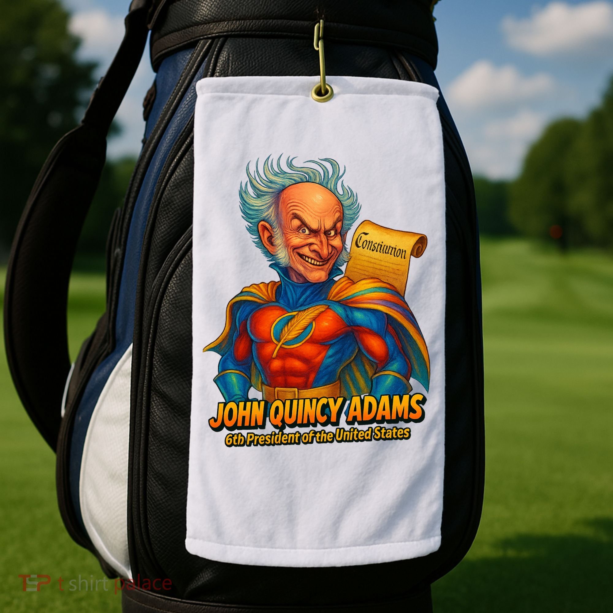 The Presidential Chronicles John Quincy Adams Golf Towel