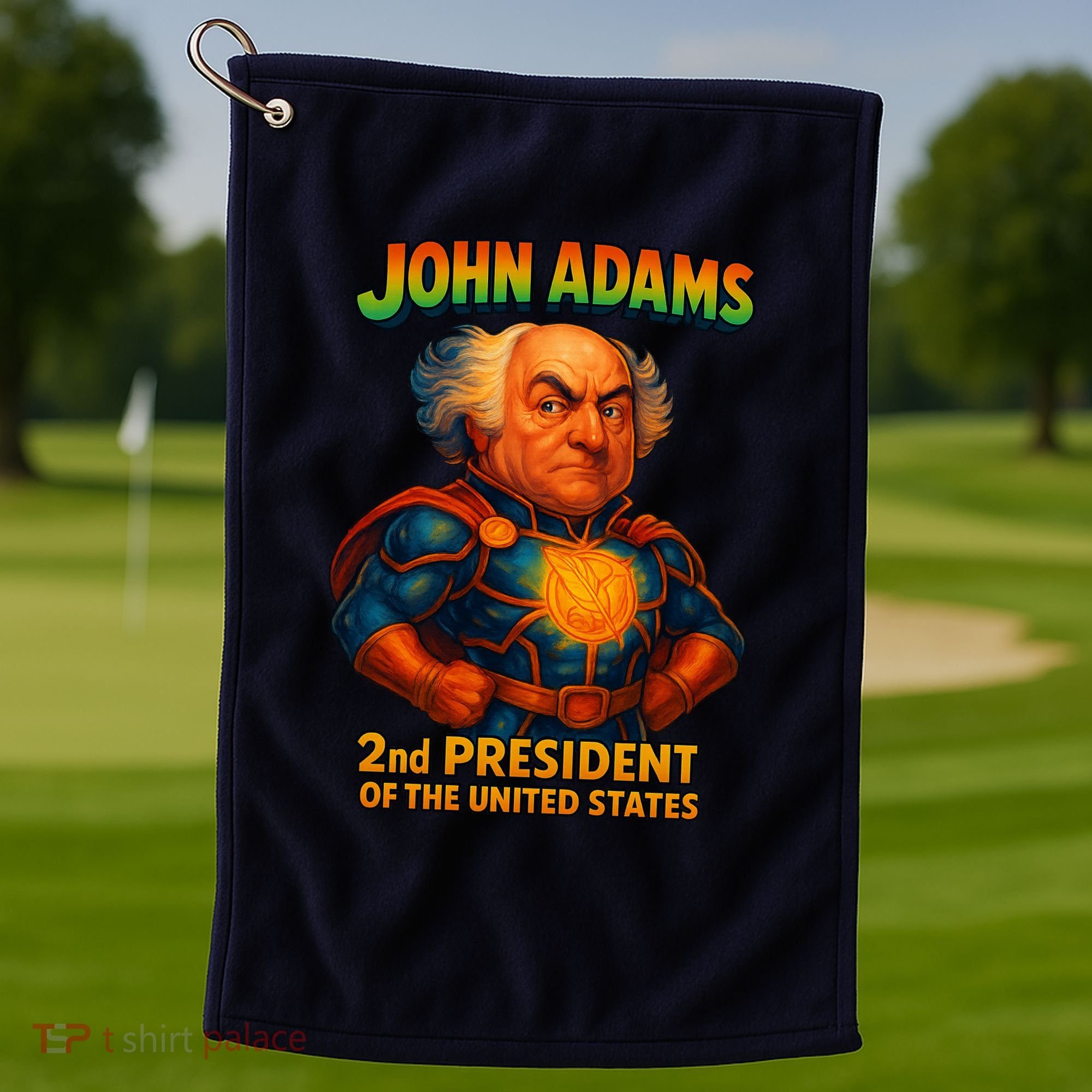 The Presidential Chronicles John Adams Golf Towel
