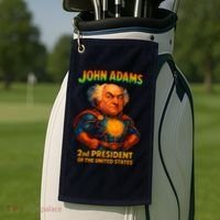 The Presidential Chronicles John Adams Golf Towel thumb 2