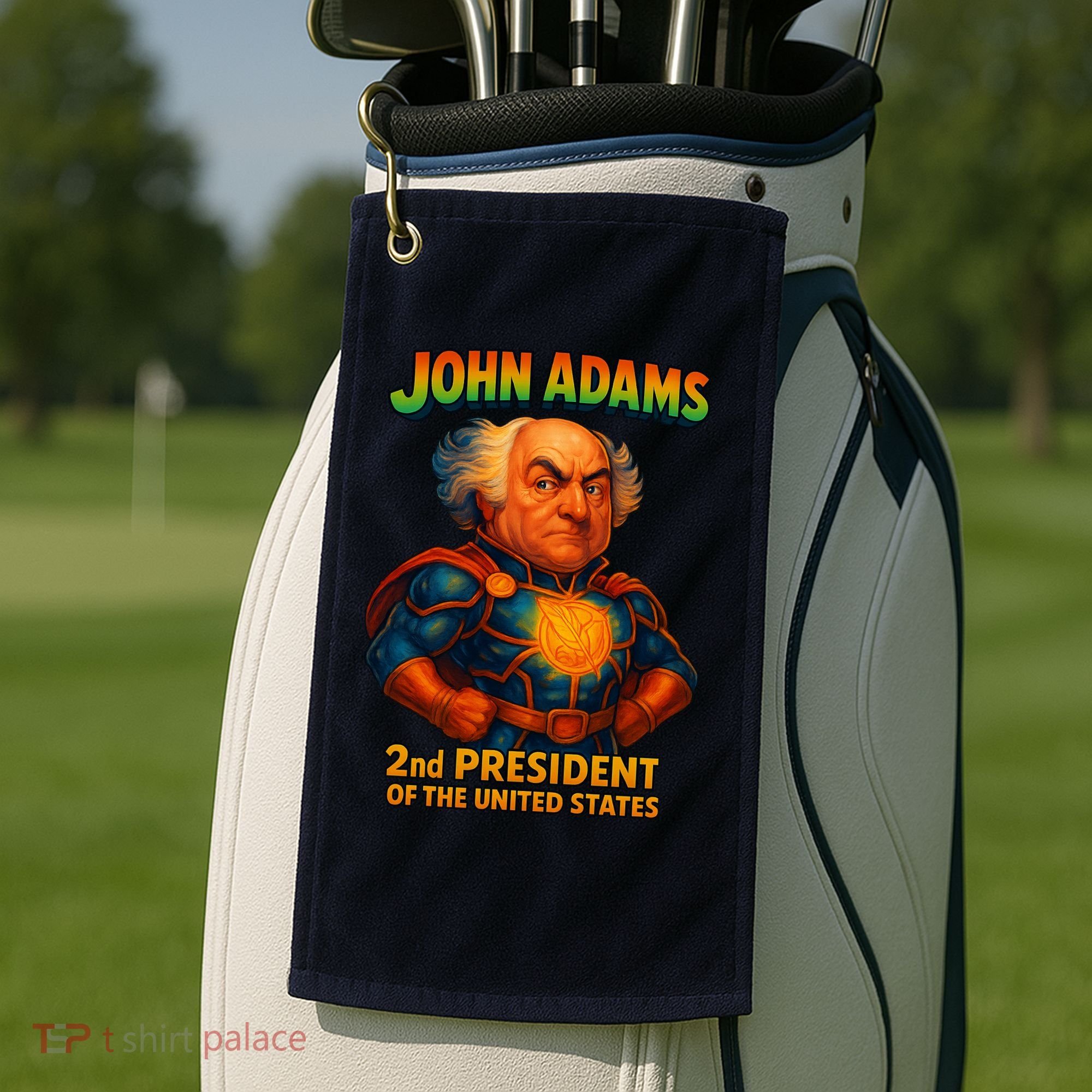 The Presidential Chronicles John Adams Golf Towel