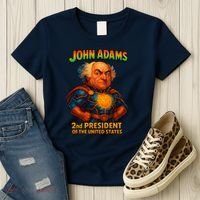 The Presidential Chronicles John Adams Women's T-Shirt thumb 3