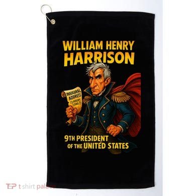 The Presidential Chronicles William Henry Harrison Golf Towel