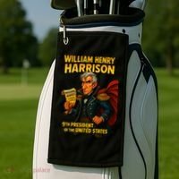 The Presidential Chronicles William Henry Harrison Golf Towel thumb 2