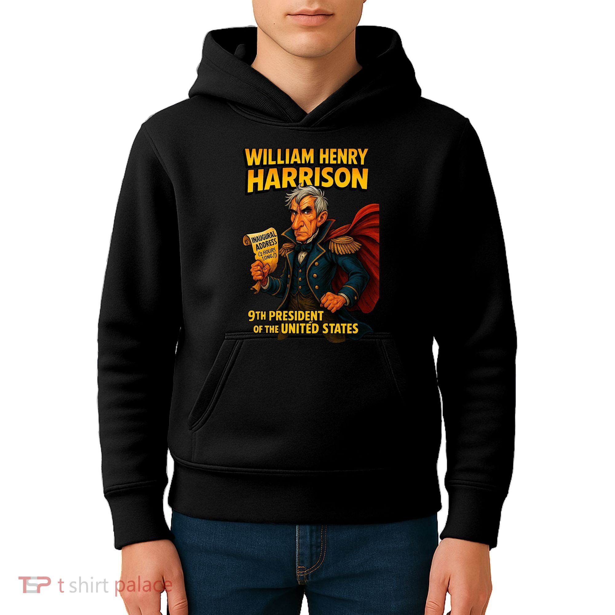 The Presidential Chronicles William Henry Harrison Kids Hoodie