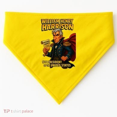 The Presidential Chronicles William Henry Harrison USA-Made Doggie Bandana