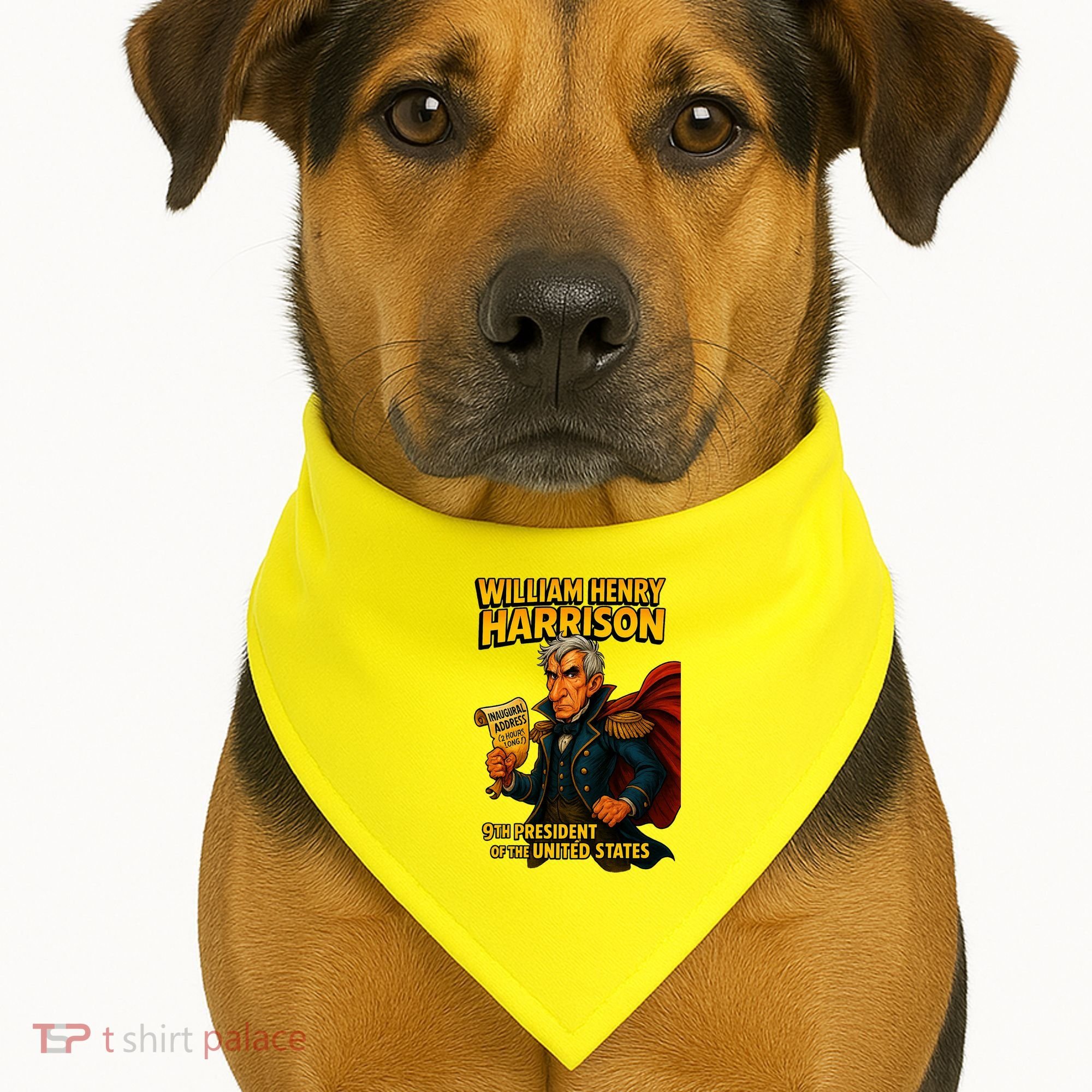 The Presidential Chronicles William Henry Harrison USA-Made Doggie Bandana