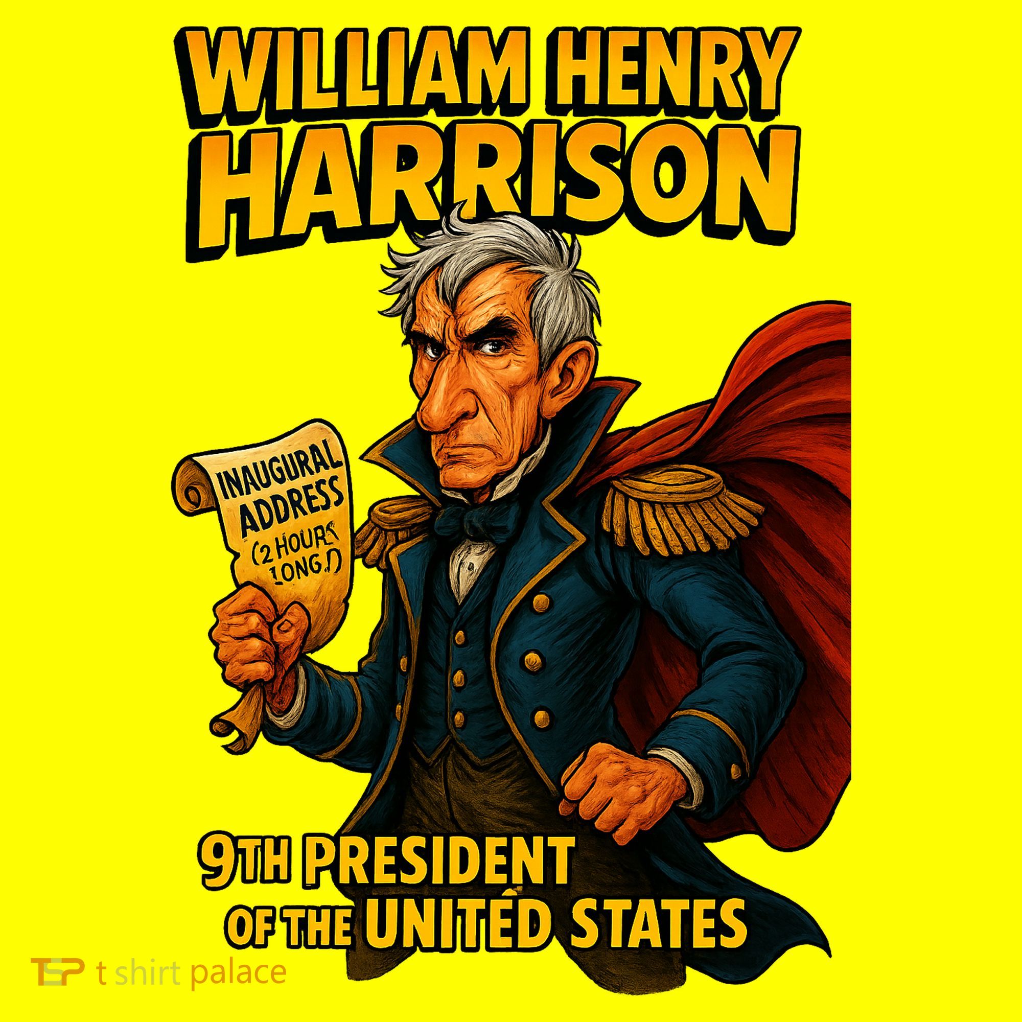 The Presidential Chronicles William Henry Harrison Long Sleeve Shirt