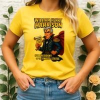 The Presidential Chronicles William Henry Harrison Women's T-Shirt thumb 2